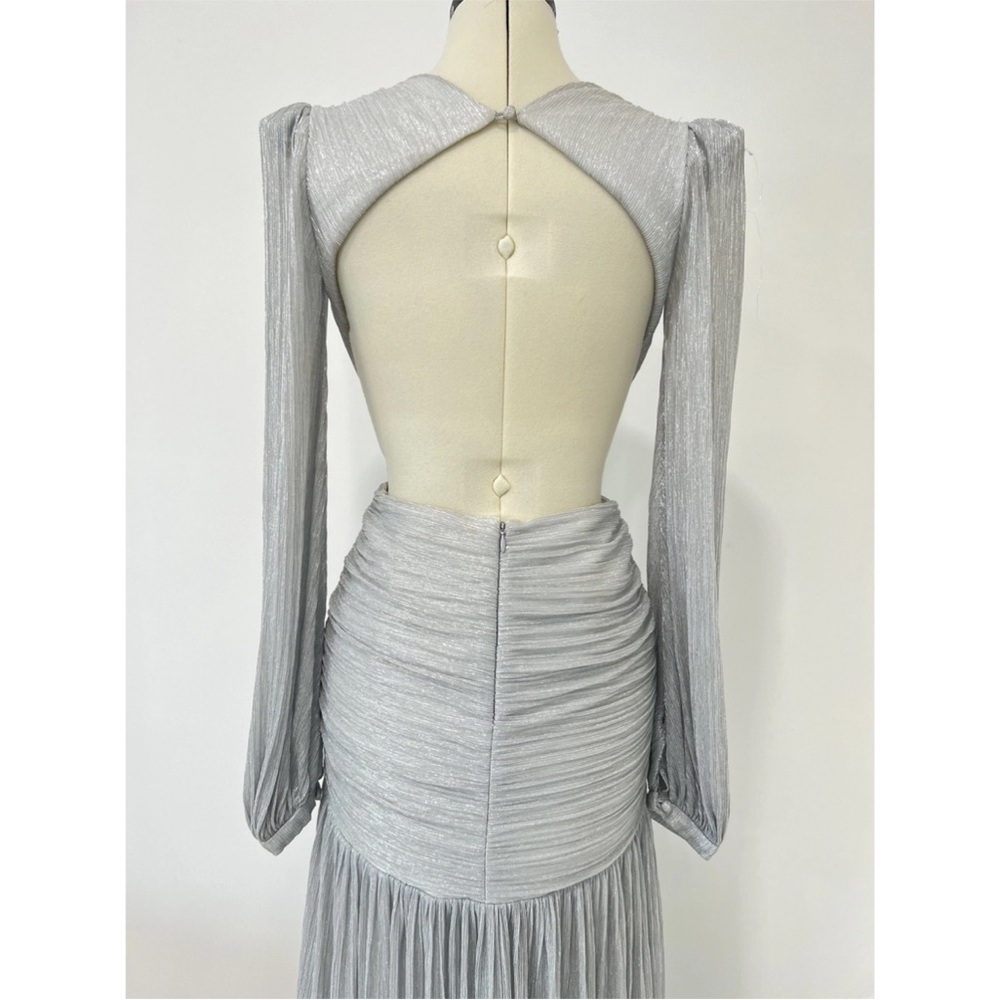 PATBO silver metallic dress - worn once - Picture 5 of 8